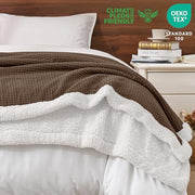 Waffle Sherpa Fleece Blanket