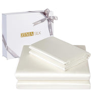 ZIMASILK 100% Mulberry Silk Bedding Sheet Set,All Side 19 Momme Silk