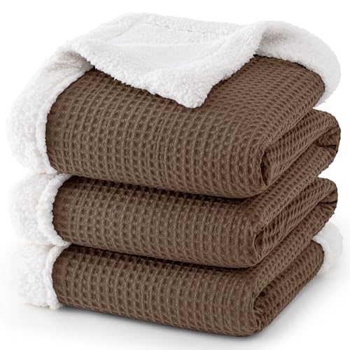 Waffle Sherpa Fleece Blanket
