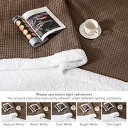 Waffle Sherpa Fleece Blanket