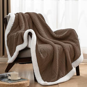 Waffle Sherpa Fleece Blanket