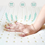 Natural Latex Mattress Topper with Cotton Cover