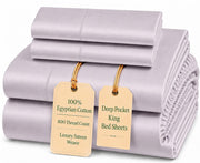 Egyptian Cotton Sateen Sheet Set – Deep Pocket