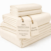 Egyptian Cotton Sateen Sheet Set – Deep Pocket