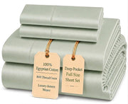Egyptian Cotton Sateen Sheet Set – Deep Pocket