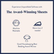 Brooklinen Luxe Core Sheet Set - 4 Piece Set (1 Fitted Sheet, 1 Flat Sheet + 2 Pillowcases)