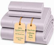 Egyptian Cotton Sateen Sheet Set – Deep Pocket