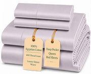 Egyptian Cotton Sateen Sheet Set – Deep Pocket