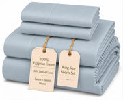Egyptian Cotton Sateen Sheet Set – Deep Pocket