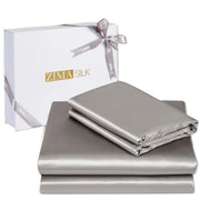 ZIMASILK 100% Mulberry Silk Bedding Sheet Set,All Side 19 Momme Silk