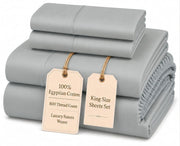 Egyptian Cotton Sateen Sheet Set – Deep Pocket