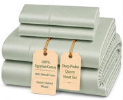Egyptian Cotton Sateen Sheet Set – Deep Pocket
