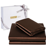 ZIMASILK 100% Mulberry Silk Bedding Sheet Set,All Side 19 Momme Silk