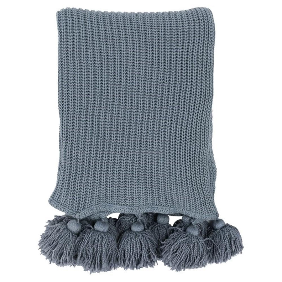 Cotton Knit Throw Blanket
