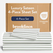 Brooklinen Luxe Core Sheet Set - 4 Piece Set (1 Fitted Sheet, 1 Flat Sheet + 2 Pillowcases)