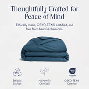 Brooklinen Luxury Percale Duvet Cover (Extra-Long Corner Ties and Button Closure)