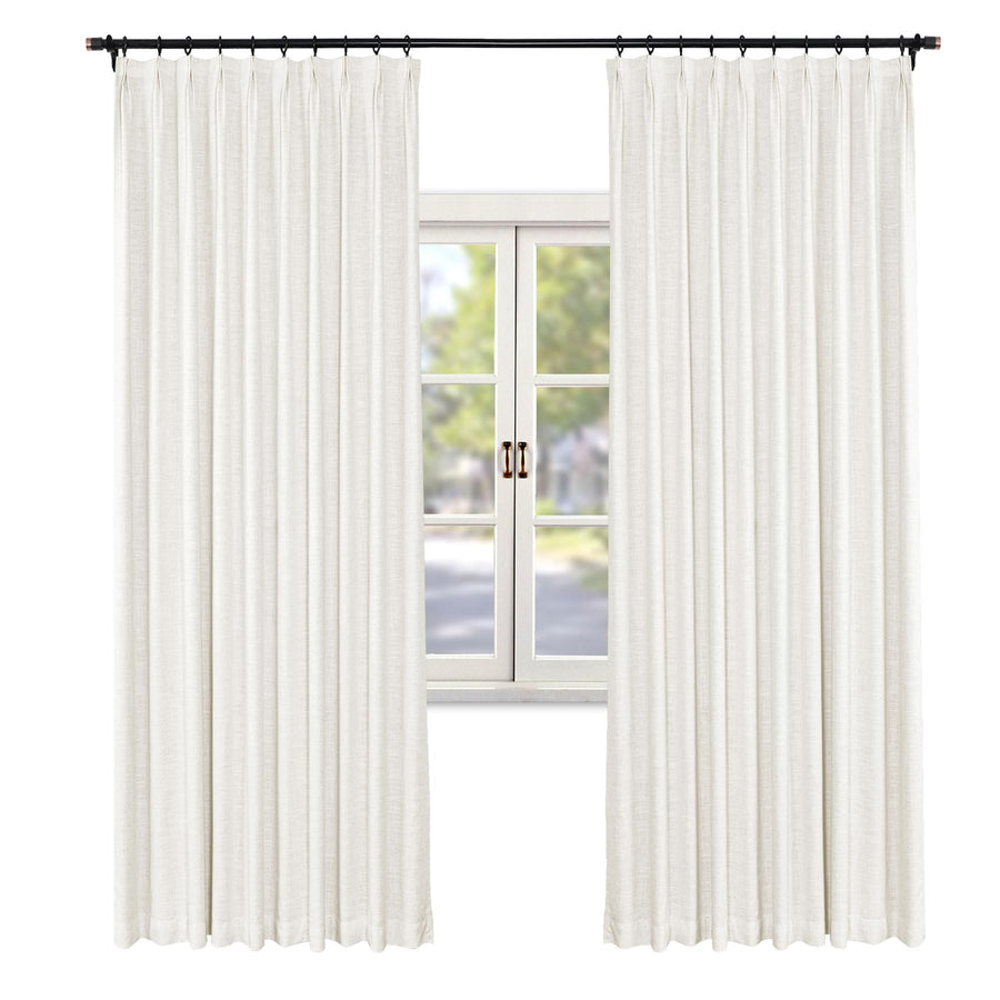 Faux Linen Blackout Curtains