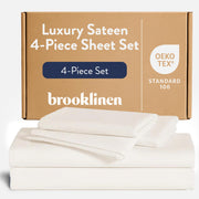 Brooklinen Luxe Core Sheet Set - 4 Piece Set (1 Fitted Sheet, 1 Flat Sheet + 2 Pillowcases)