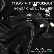 ZIMASILK 100% Mulberry Silk Bedding Sheet Set,All Side 19 Momme Silk
