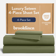 Brooklinen Luxe Core Sheet Set - 4 Piece Set (1 Fitted Sheet, 1 Flat Sheet + 2 Pillowcases)