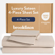 Brooklinen Luxe Core Sheet Set - 4 Piece Set (1 Fitted Sheet, 1 Flat Sheet + 2 Pillowcases)