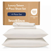 Brooklinen Luxe Core Sheet Set - 4 Piece Set (1 Fitted Sheet, 1 Flat Sheet + 2 Pillowcases)