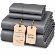Egyptian Cotton Sateen Sheet Set – Deep Pocket