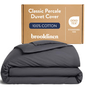 Brooklinen Luxury Percale Duvet Cover (Extra-Long Corner Ties and Button Closure)