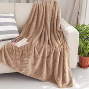 Waffle Flannel Throw Blanket