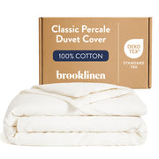 Brooklinen Luxury Percale Duvet Cover (Extra-Long Corner Ties and Button Closure)