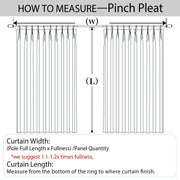 Faux Linen Blackout Curtains