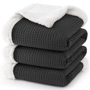 Waffle Sherpa Fleece Blanket