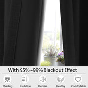 Faux Linen Blackout Curtains