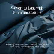 Brooklinen Luxury Percale Duvet Cover (Extra-Long Corner Ties and Button Closure)