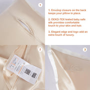 THE COTTON & SILK 22 Momme Mulberry Silk Pillowcase