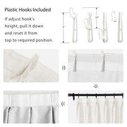 Faux Linen Blackout Curtains