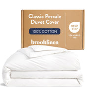 Brooklinen Luxury Percale Duvet Cover (Extra-Long Corner Ties and Button Closure)
