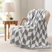 Reversible Plush Throw Blanket