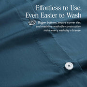 Brooklinen Luxury Percale Duvet Cover (Extra-Long Corner Ties and Button Closure)