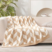 Reversible Plush Throw Blanket