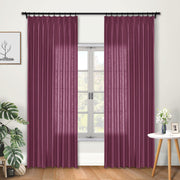 Faux Linen Blackout Curtains