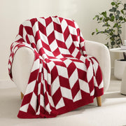 Reversible Plush Throw Blanket