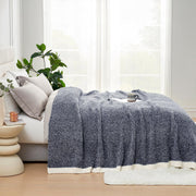 Reversible Plush Throw Blanket