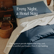 Brooklinen Luxury Percale Duvet Cover (Extra-Long Corner Ties and Button Closure)