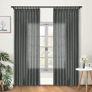 Faux Linen Blackout Curtains