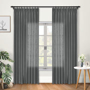 Faux Linen Blackout Curtains