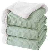 Waffle Sherpa Fleece Blanket