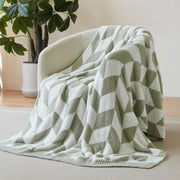 Reversible Plush Throw Blanket