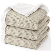 Waffle Sherpa Fleece Blanket