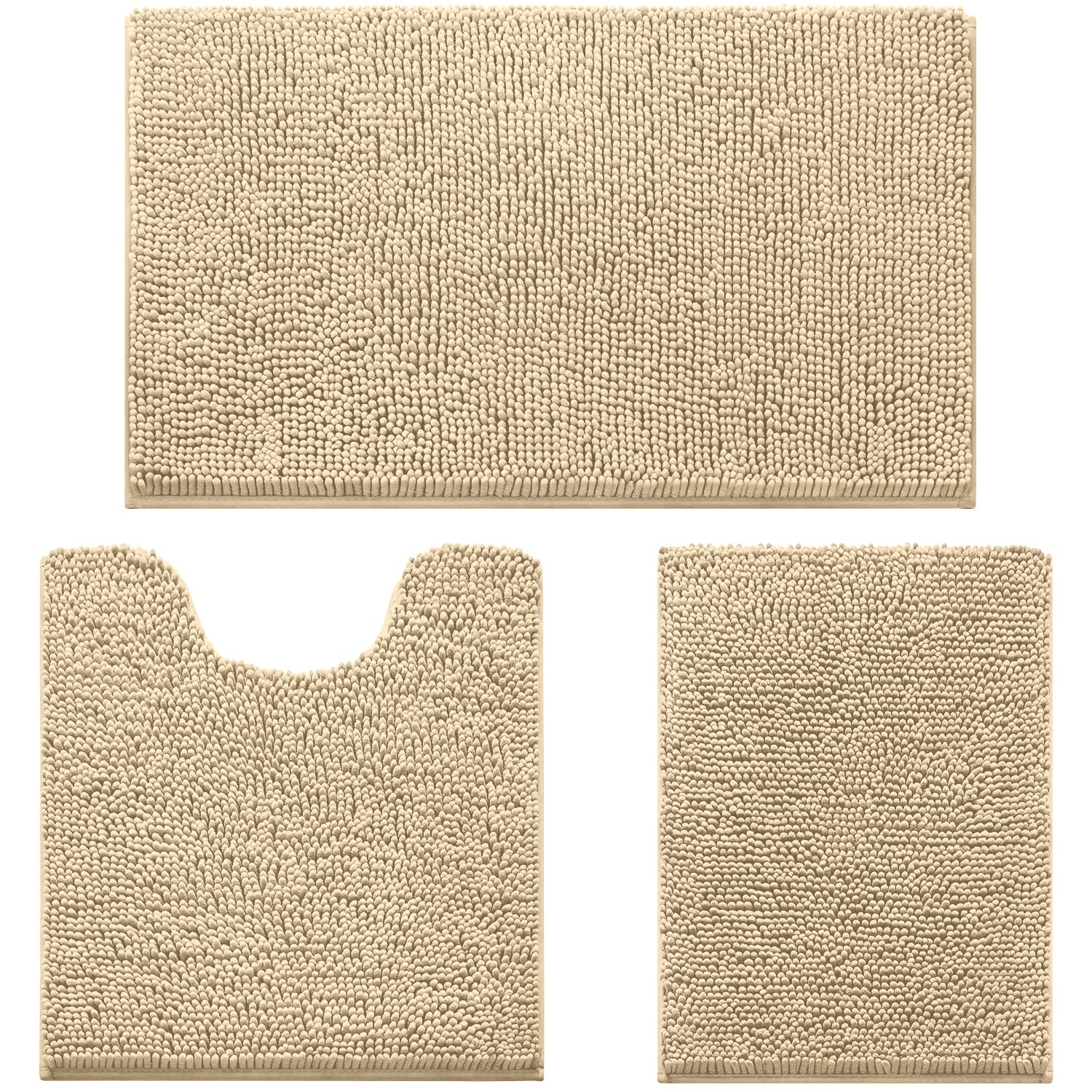 Chenille Bathroom Rug Set